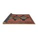 Sideview of Traditional Rust Pink Persian Rug, tr1228