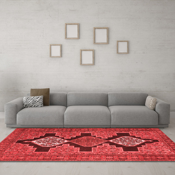 Traditional Red Washable Rugs