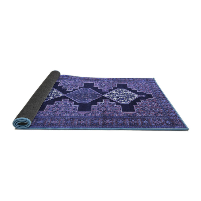 Sideview of Persian Blue Traditional Rug, tr1228blu