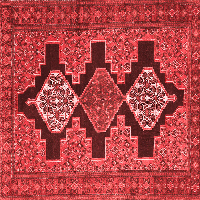 Machine Washable Persian Red Traditional Rug, wshtr1228red