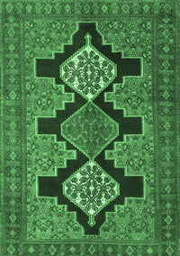 Persian Emerald Green Traditional Rug, tr1228emgrn