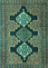 Machine Washable Persian Turquoise Traditional Area Rugs, wshtr1228turq