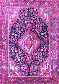 Medallion Purple Traditional Rug, tr1229pur