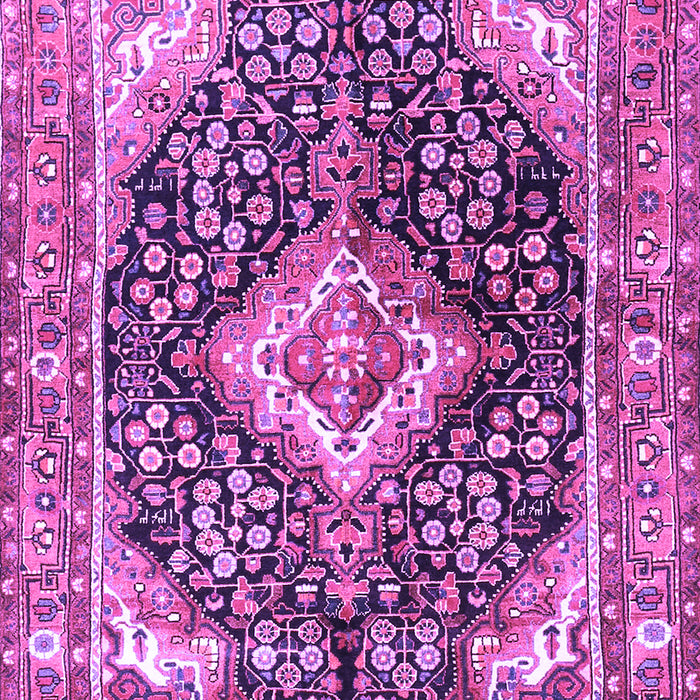 Medallion Purple Traditional Rug, tr1229pur
