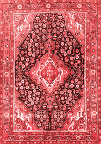 Medallion Red Traditional Rug, tr1229red