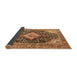 Sideview of Medallion Brown Traditional Rug, tr1229brn