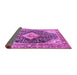 Sideview of Medallion Purple Traditional Rug, tr1229pur