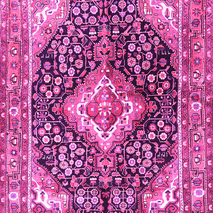 Medallion Pink Traditional Rug, tr1229pnk