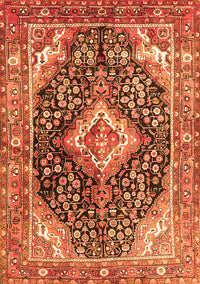 Medallion Orange Traditional Rug, tr1229org