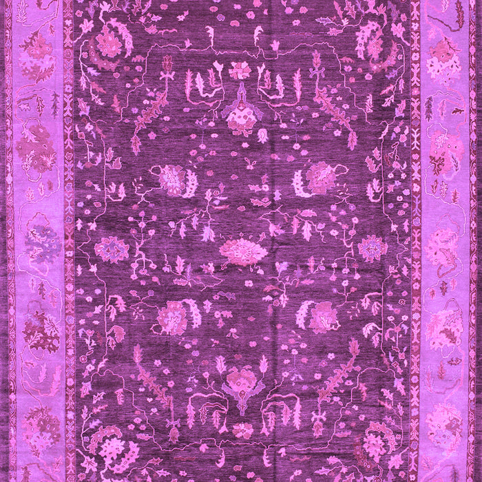 Machine Washable Persian Purple Traditional Area Rugs, wshtr122pur