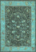 Persian Light Blue Traditional Rug, tr122lblu