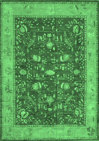 Persian Emerald Green Traditional Rug, tr122emgrn