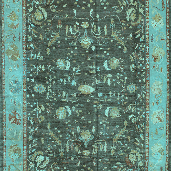 Machine Washable Persian Light Blue Traditional Rug, wshtr122lblu