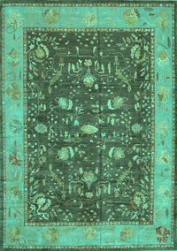 Persian Turquoise Traditional Rug, tr122turq