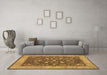 Machine Washable Persian Brown Traditional Rug in a Living Room,, wshtr122brn