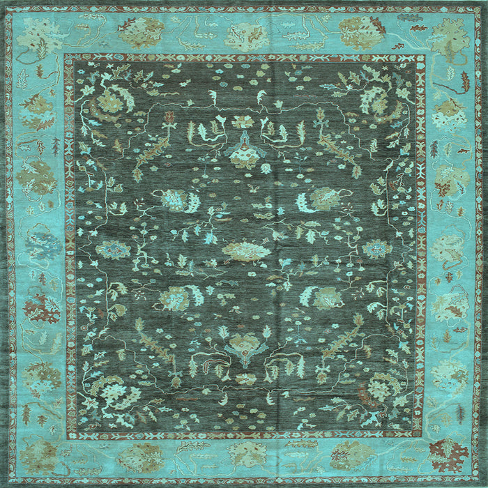 Square Persian Light Blue Traditional Rug, tr122lblu