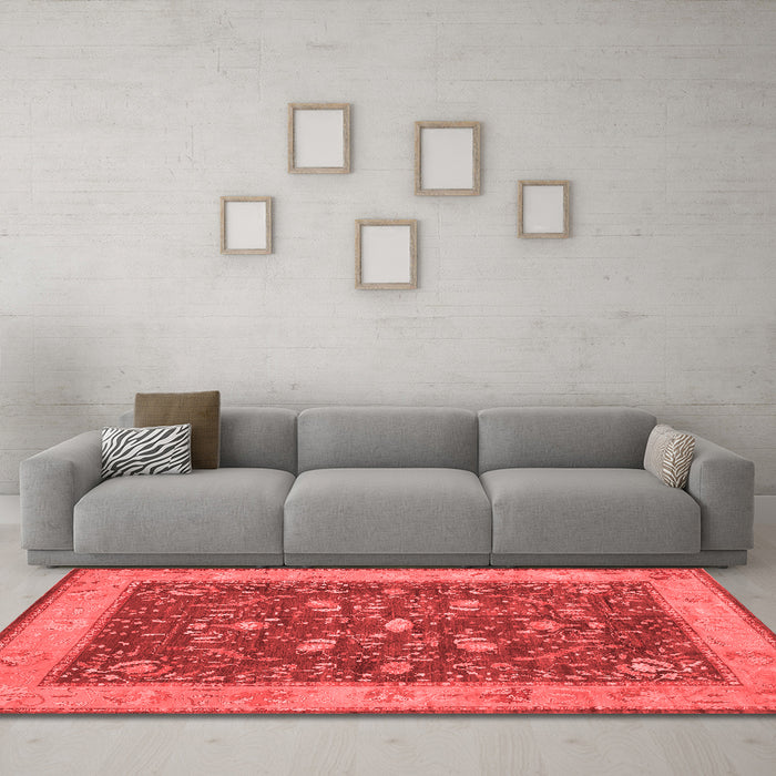 Traditional Red Washable Rugs