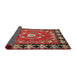 Sideview of Traditional Dark Almond Brown Persian Rug, tr123