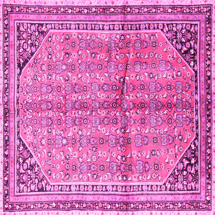 Square Persian Pink Traditional Rug, tr1230pnk