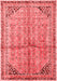 Persian Red Traditional Area Rugs