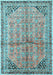 Machine Washable Persian Light Blue Traditional Rug, wshtr1230lblu