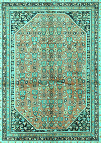 Persian Turquoise Traditional Rug, tr1230turq