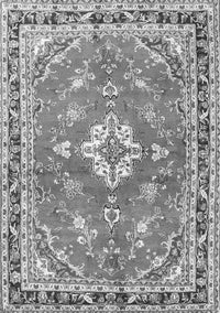 Medallion Gray Traditional Rug, tr1231gry