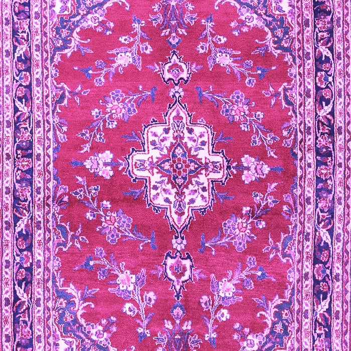 Medallion Purple Traditional Rug, tr1231pur