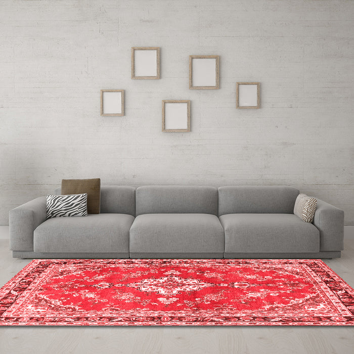 Traditional Red Washable Rugs
