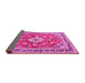 Sideview of Medallion Pink Traditional Rug, tr1231pnk