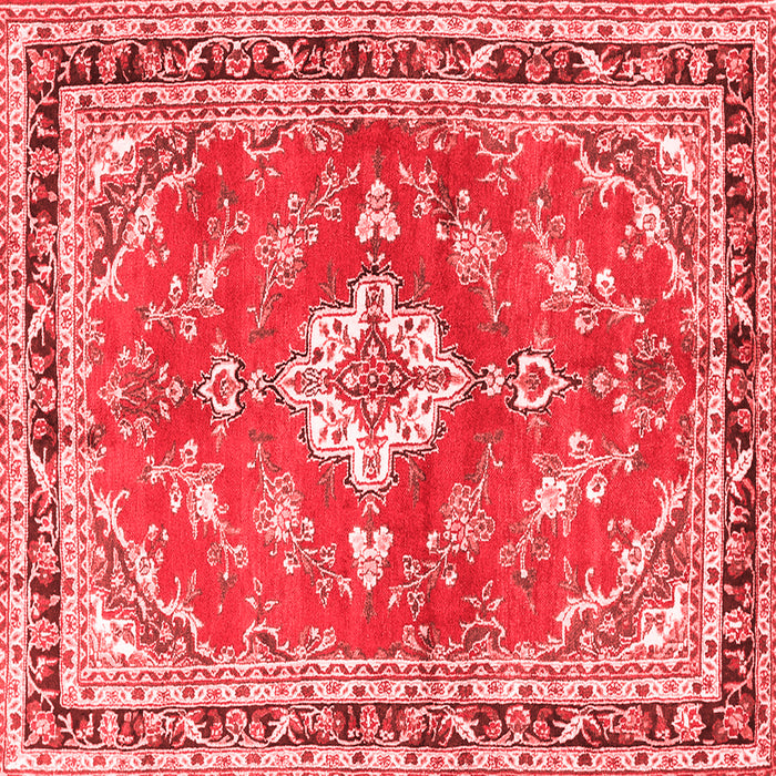 Medallion Red Traditional Rug, tr1231red
