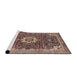 Sideview of Machine Washable Traditional Camel Brown Rug, wshtr1232