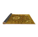 Sideview of Medallion Yellow Traditional Rug, tr1232yw