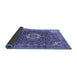 Sideview of Medallion Blue Traditional Rug, tr1232blu