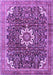 Medallion Purple Traditional Rug, tr1232pur