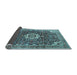 Sideview of Medallion Light Blue Traditional Rug, tr1232lblu