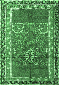 Persian Emerald Green Traditional Rug, tr1233emgrn