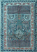 Machine Washable Persian Light Blue Traditional Rug, wshtr1233lblu