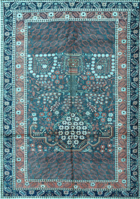 Persian Light Blue Traditional Rug, tr1233lblu