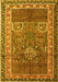 Persian Yellow Traditional Rug, tr1233yw