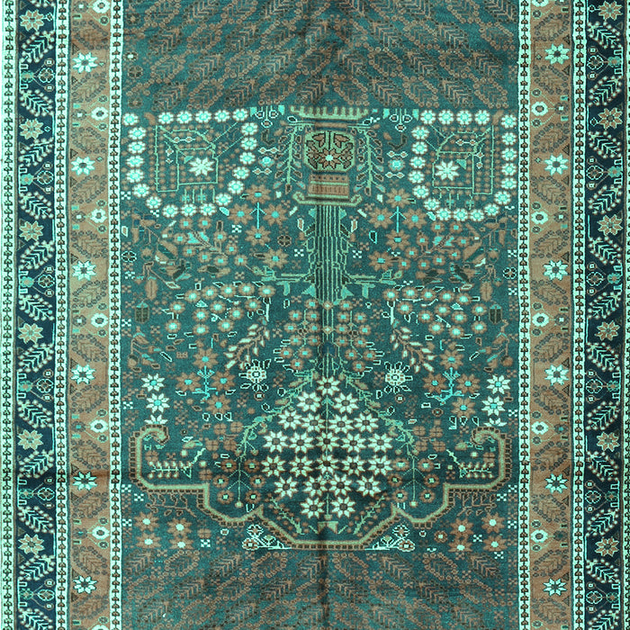 Persian Turquoise Traditional Rug, tr1233turq