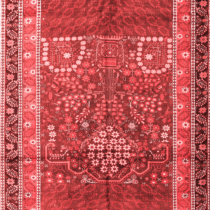 Machine Washable Persian Red Traditional Rug, wshtr1233red