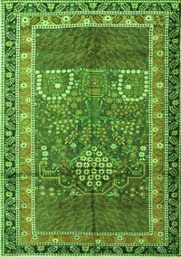 Persian Green Traditional Rug, tr1233grn