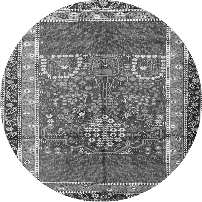 Square Persian Gray Traditional Rug, tr1233gry
