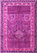 Machine Washable Persian Pink Traditional Rug, wshtr1233pnk