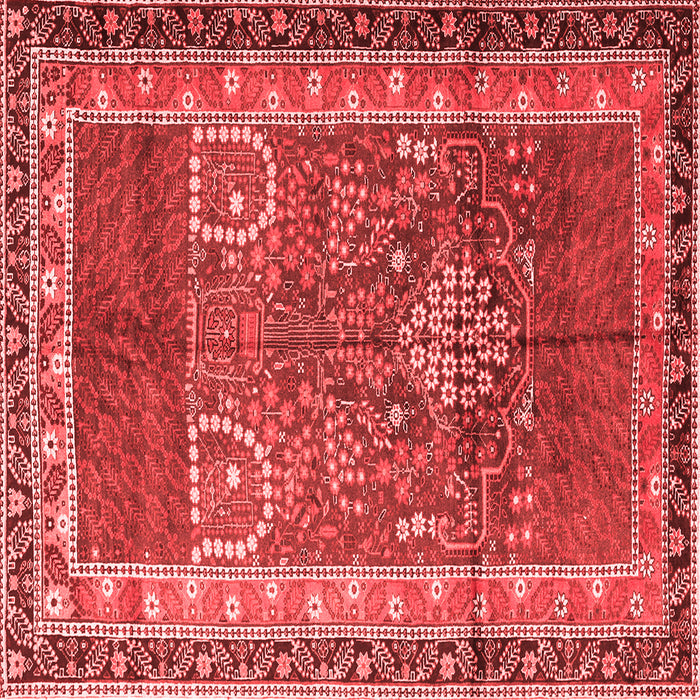 Machine Washable Persian Red Traditional Rug, wshtr1233red
