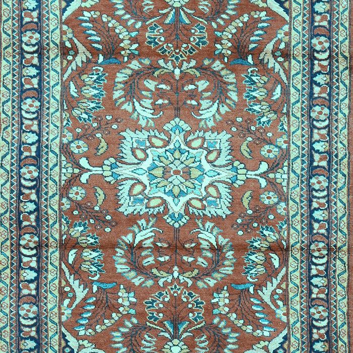 Machine Washable Persian Light Blue Traditional Rug, wshtr1234lblu
