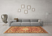 Machine Washable Persian Brown Traditional Rug in a Living Room,, wshtr1234brn