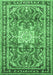 Machine Washable Persian Emerald Green Traditional Area Rugs, wshtr1234emgrn