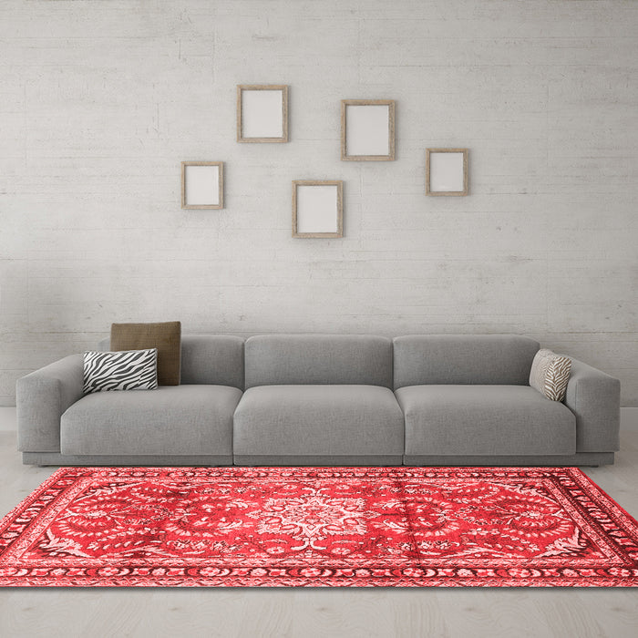 Traditional Red Washable Rugs